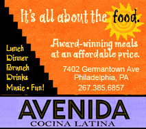 Avenida Restaurant
Chefs Kim and Edgar Alvarez, owners
www.avenidarestaurant.com http://www.avenidarestaurant.com